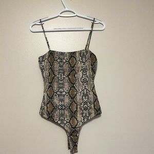 Windsor Snake print bodysuit